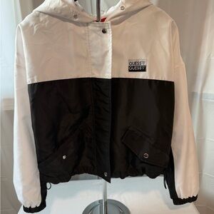 Guess White Mesh Fabric